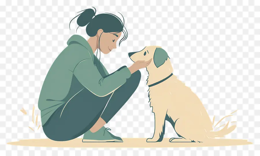 Femme，Personne Et Chien PNG