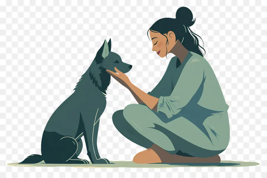 Femme，Femme Et Chien PNG