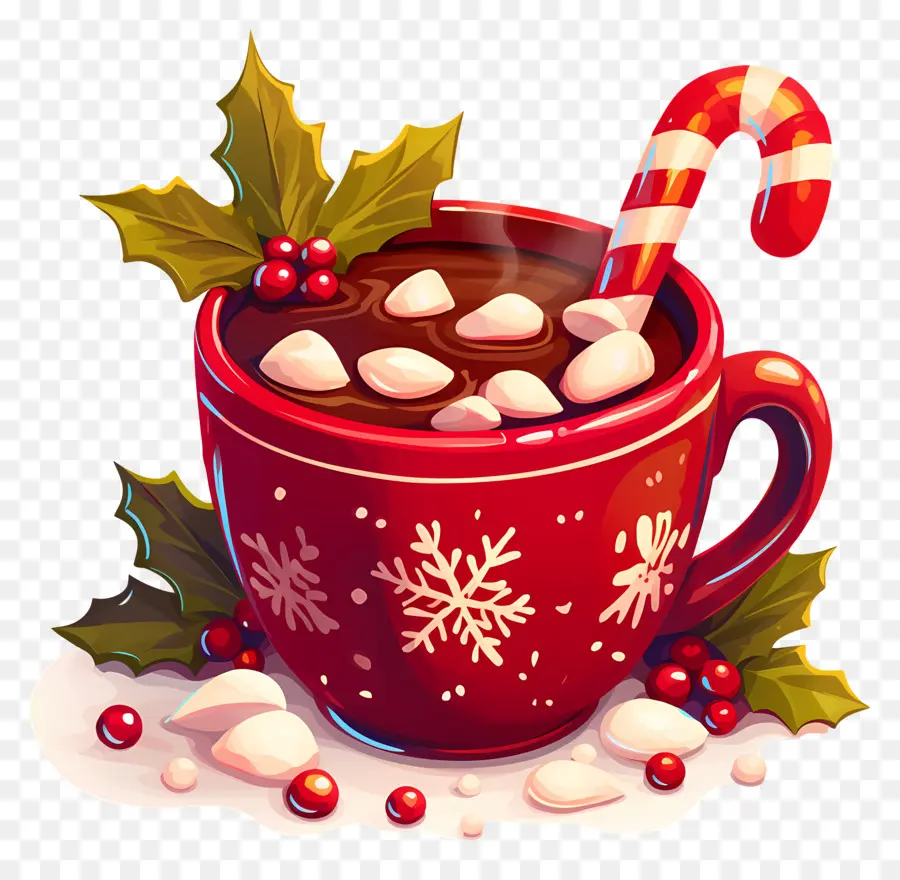 Chocolat Chaud De Noël，Tasse De Noël PNG