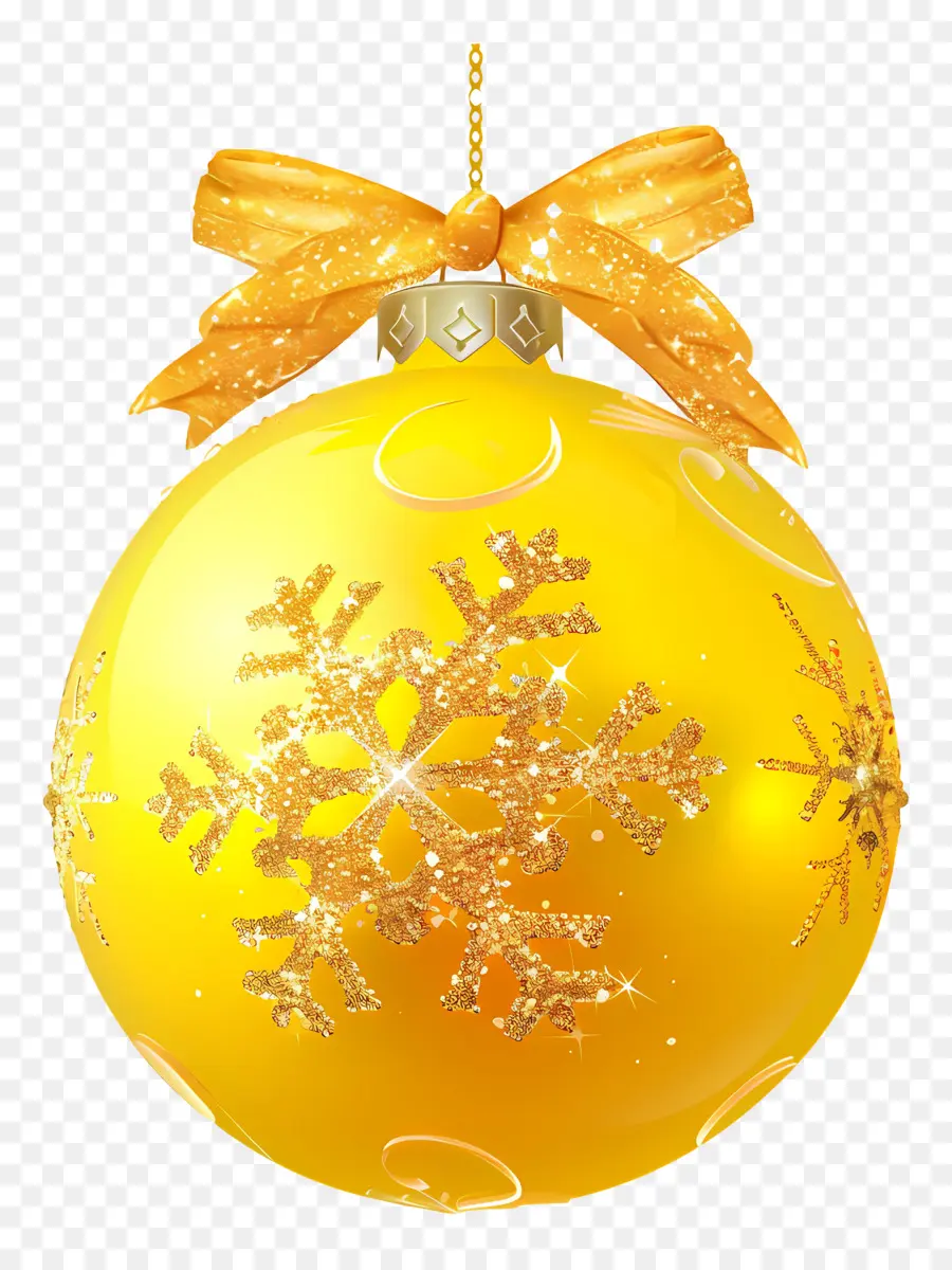 Boule D'or De Noël，Ornement Boule D'or PNG