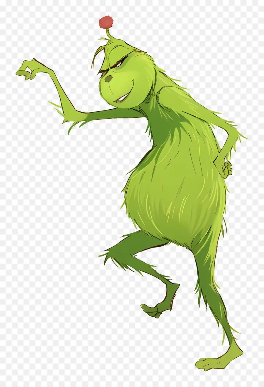 Grincheux De Dessin Animé，Caractère Vert PNG