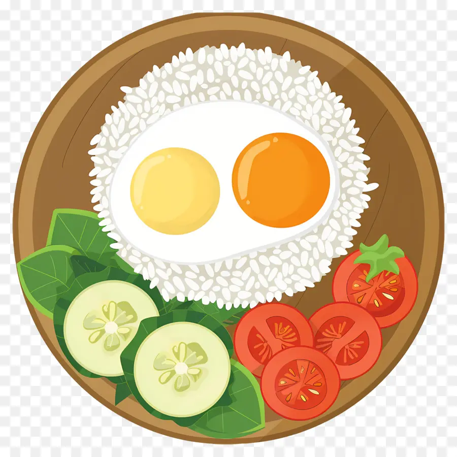 Nasi Lemak，Riz Et Oeuf PNG