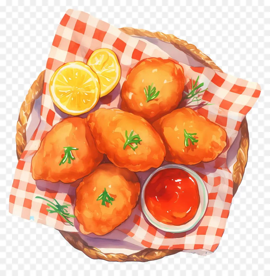 Nuggets De Poulet Frits，Nuggets Frits PNG