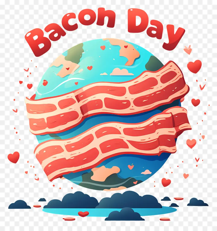 Journée Nationale Du Bacon，Terre Du Jour Du Bacon PNG