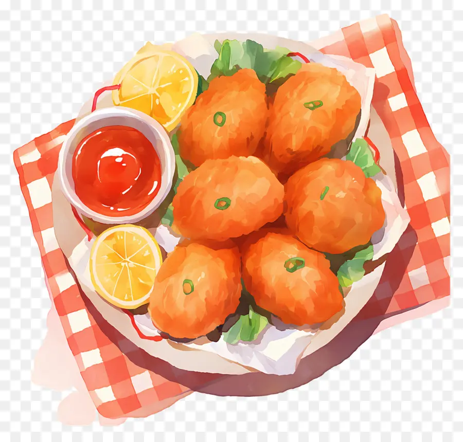 Nuggets De Poulet Frits，Nuggets Frits PNG