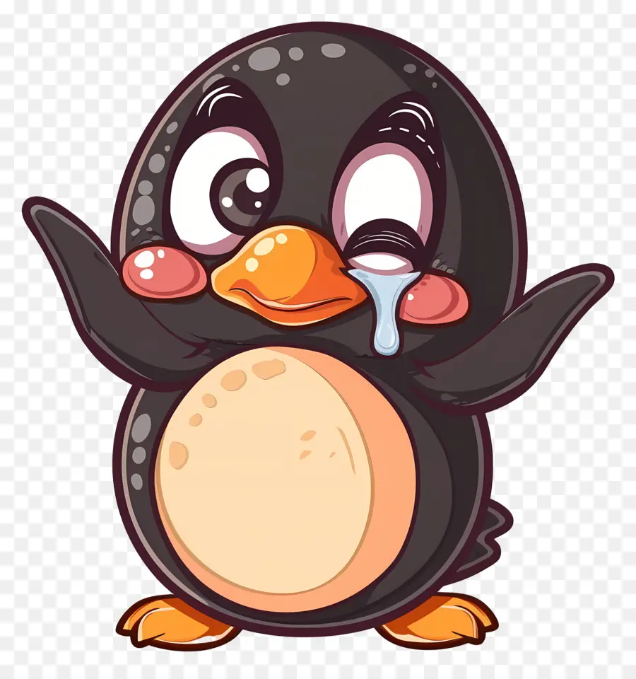 Pingouin Qui Pleure，Pingouin Noir PNG