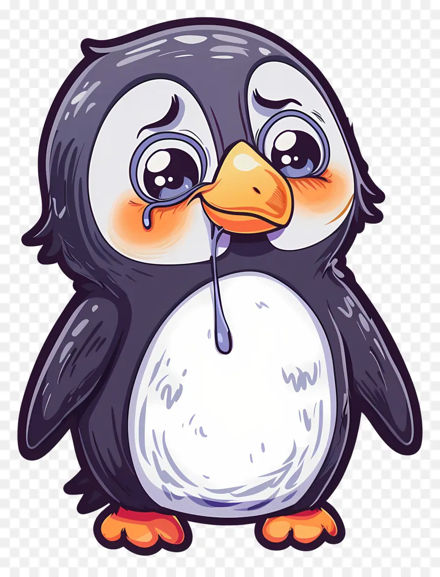 Pingouin Qui Pleure，Pingouin Noir PNG