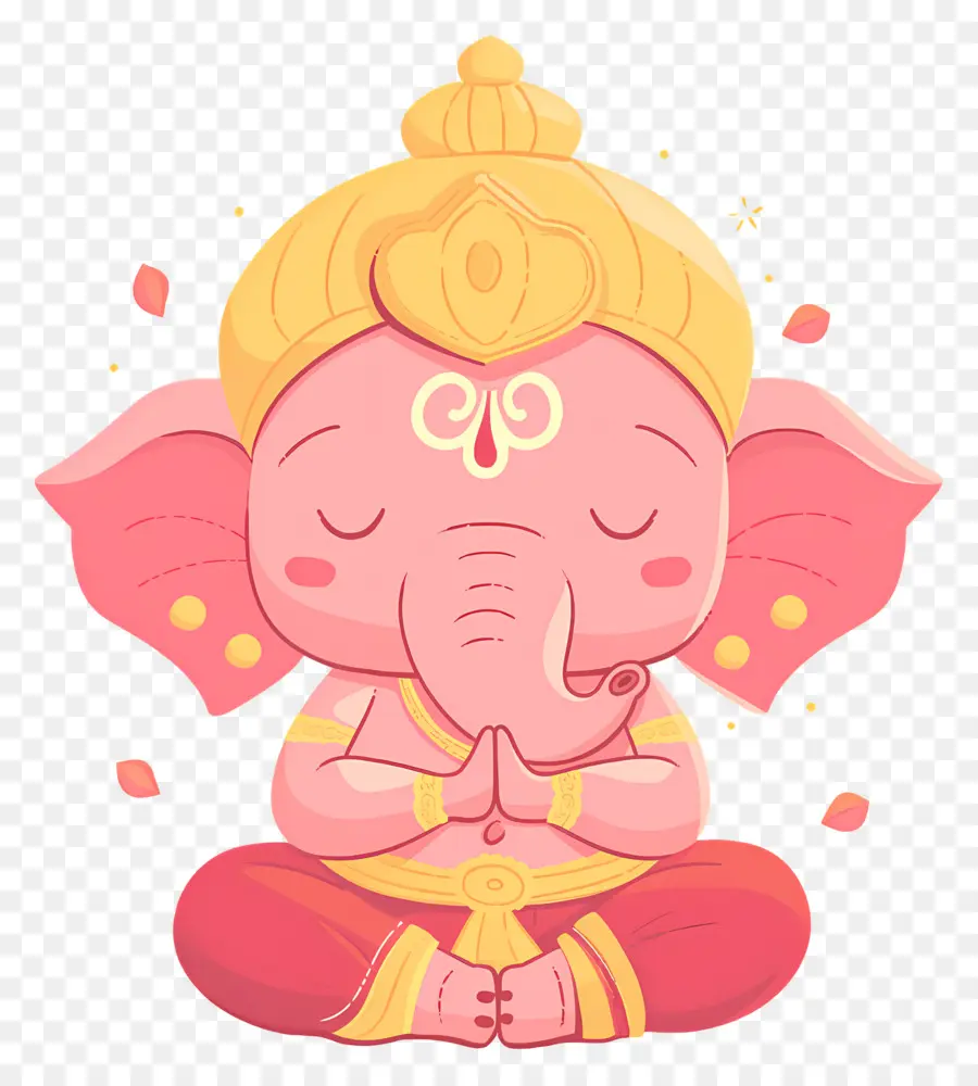 Seigneur Ganesha，Éléphant Rose PNG