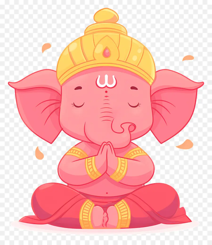 Seigneur Ganesha，Éléphant Rose PNG