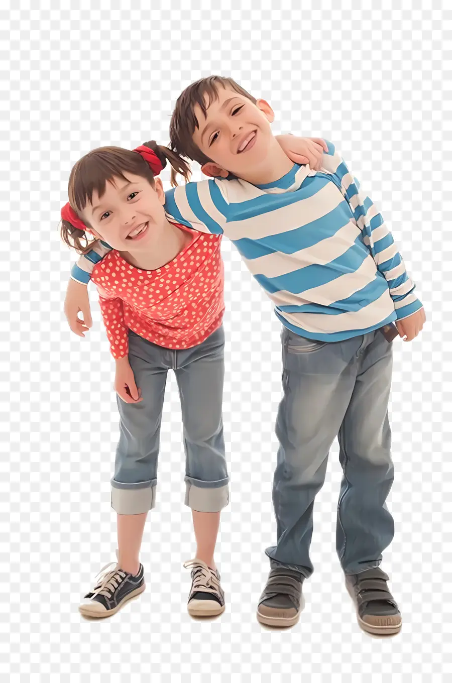 Topsy Et Tim，Garçon Et Fille PNG