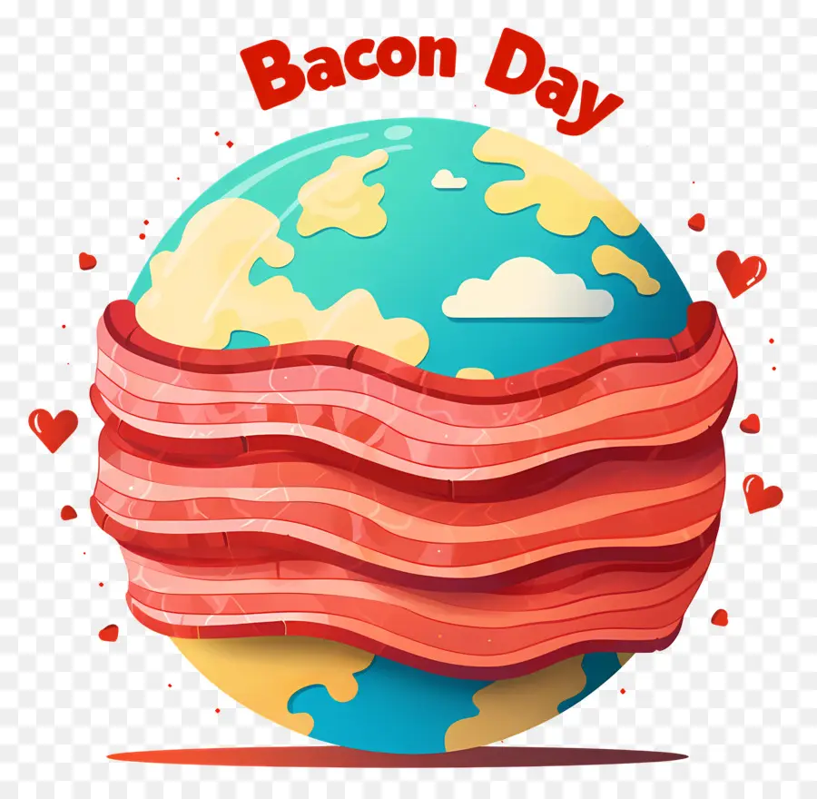 Journée Nationale Du Bacon，Terre Du Jour Du Bacon PNG