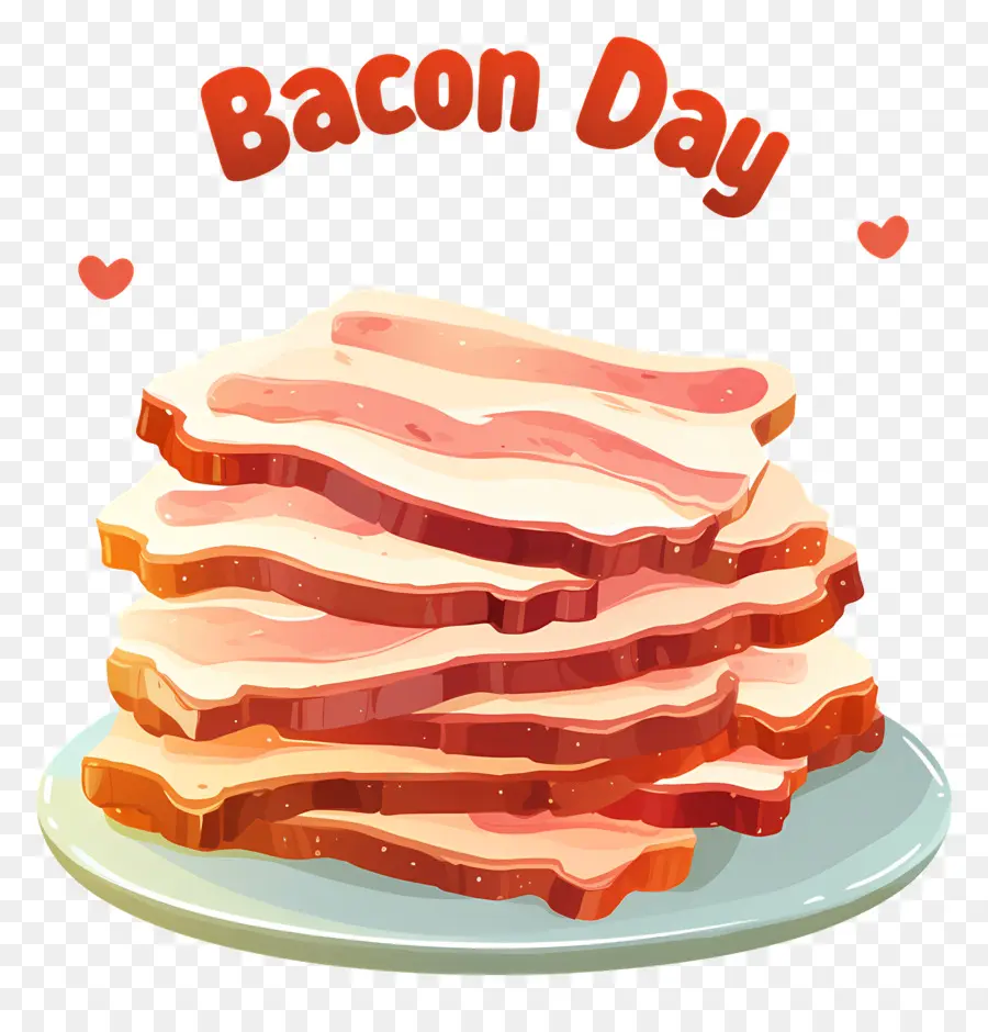 Journée Nationale Du Bacon，Assiette Du Jour Du Bacon PNG