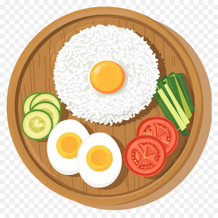 Nasi Lemak，Riz Et Oeuf PNG