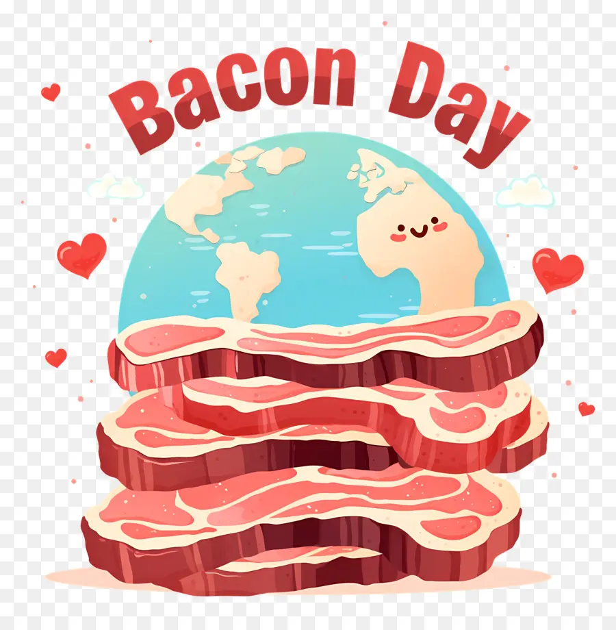 Journée Nationale Du Bacon，Terre Du Jour Du Bacon PNG