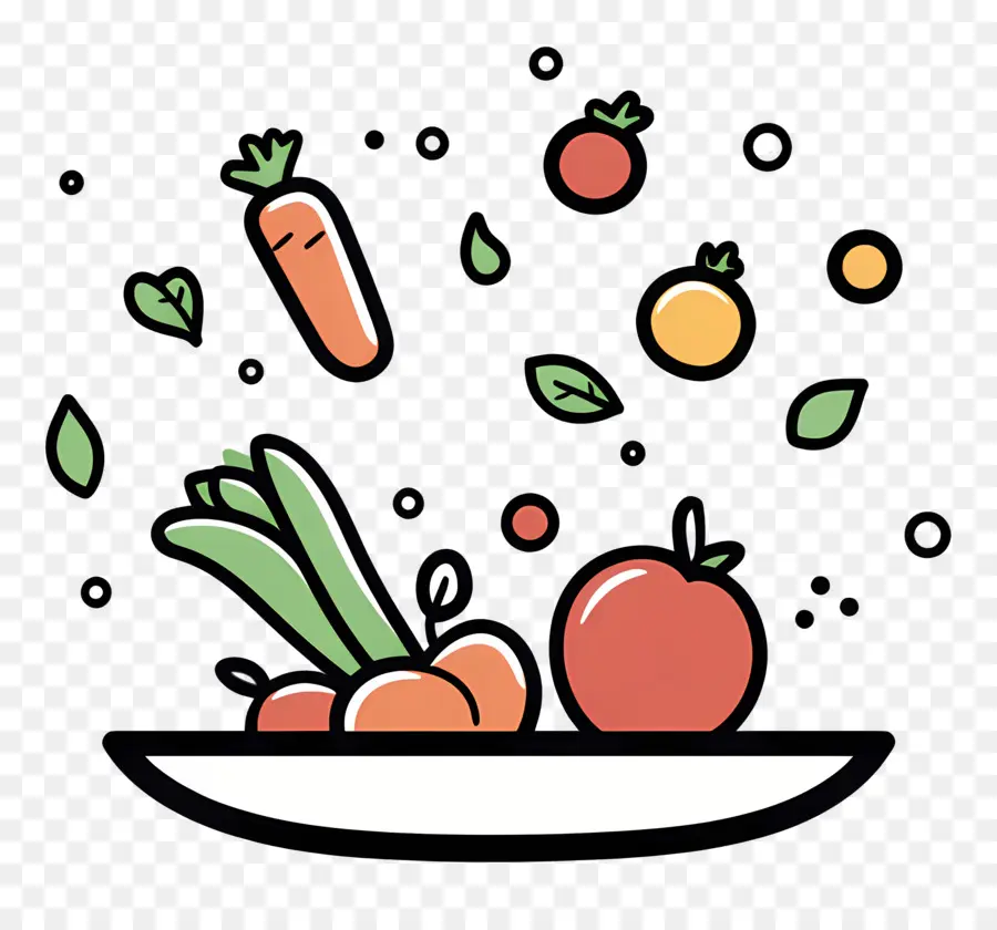 Logo Alimentaire，Assiette De Légumes PNG