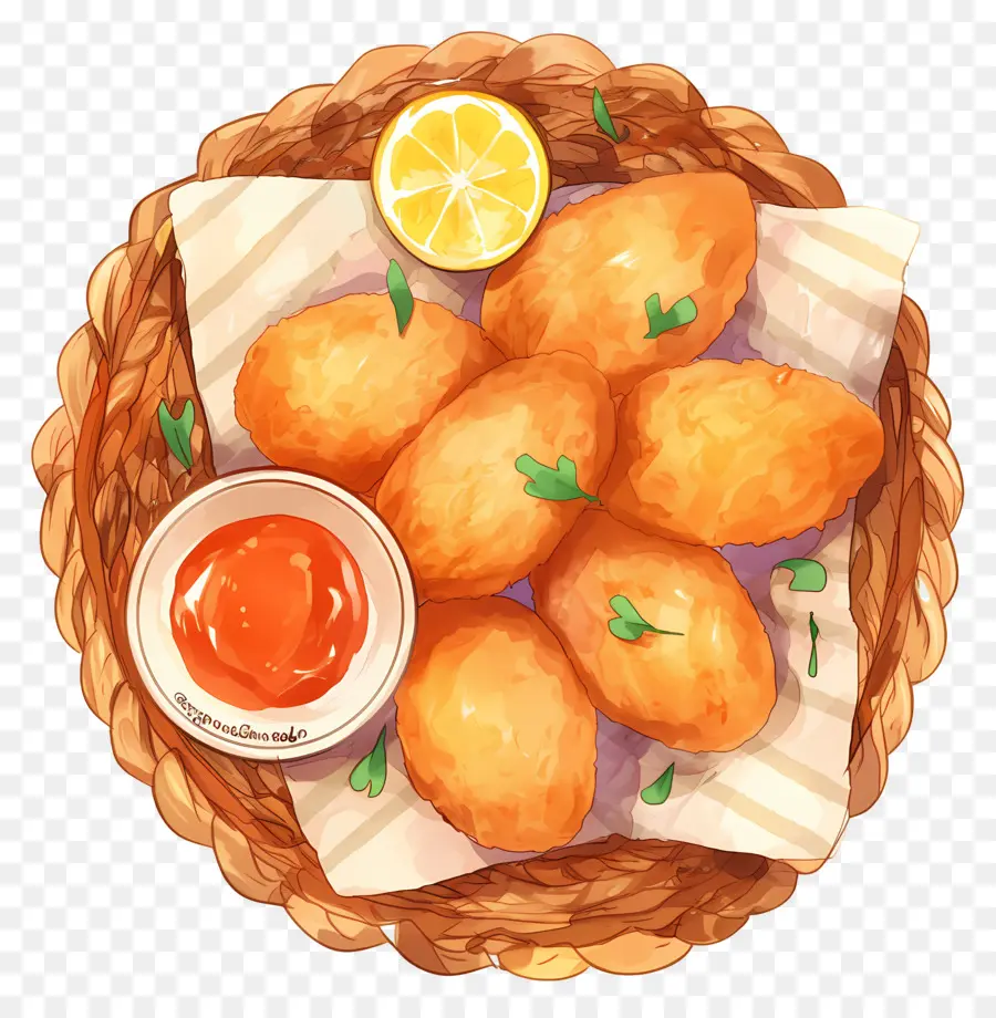 Nuggets De Poulet Frits，Nuggets Frits PNG