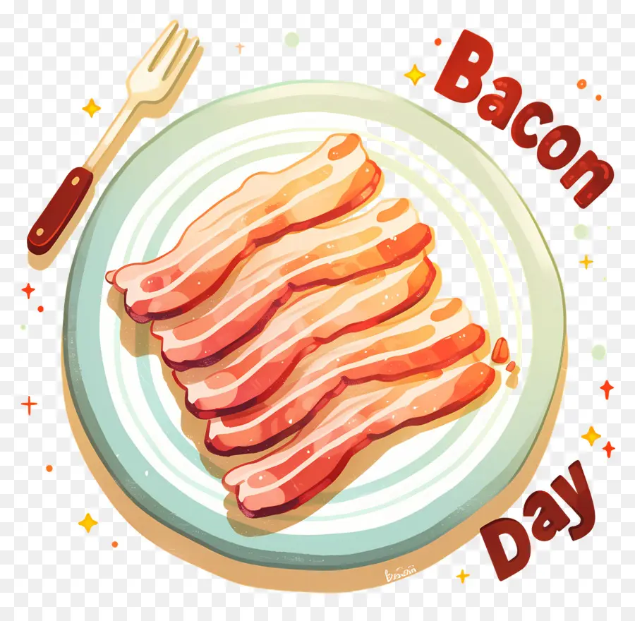 Journée Nationale Du Bacon，Assiette Du Jour Du Bacon PNG