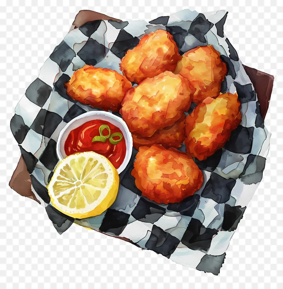 Nuggets De Poulet Frits，Nuggets Frits PNG