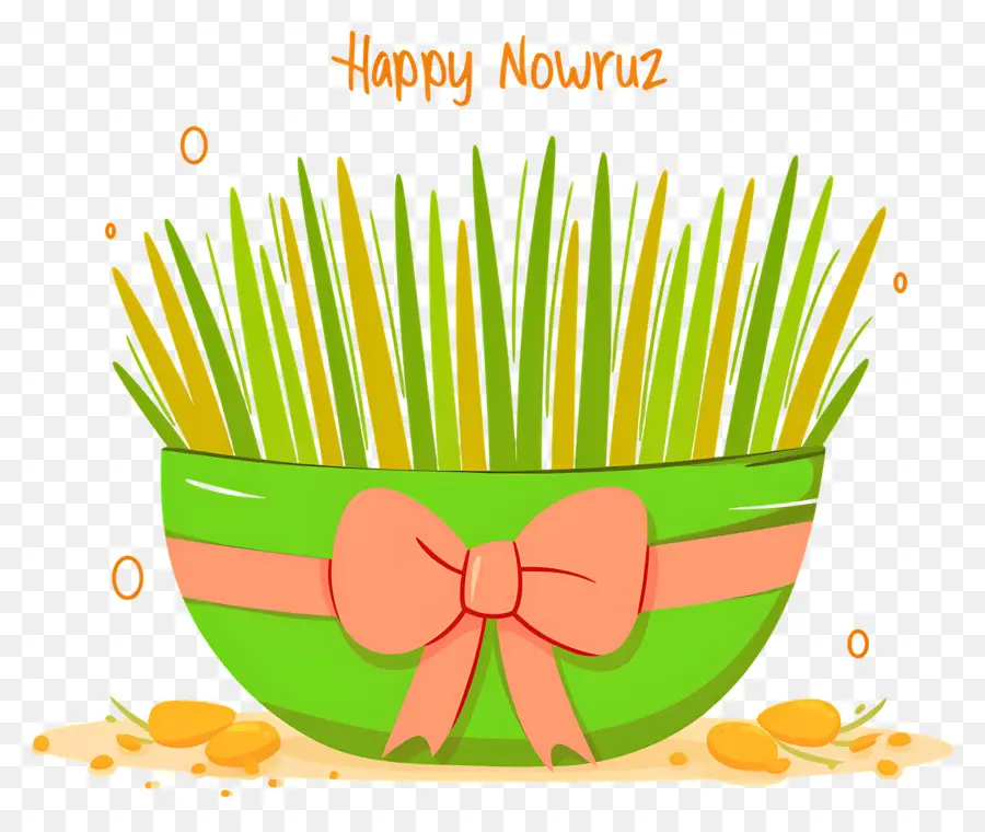 Joyeux Nowruz，Sabzeh Vert PNG