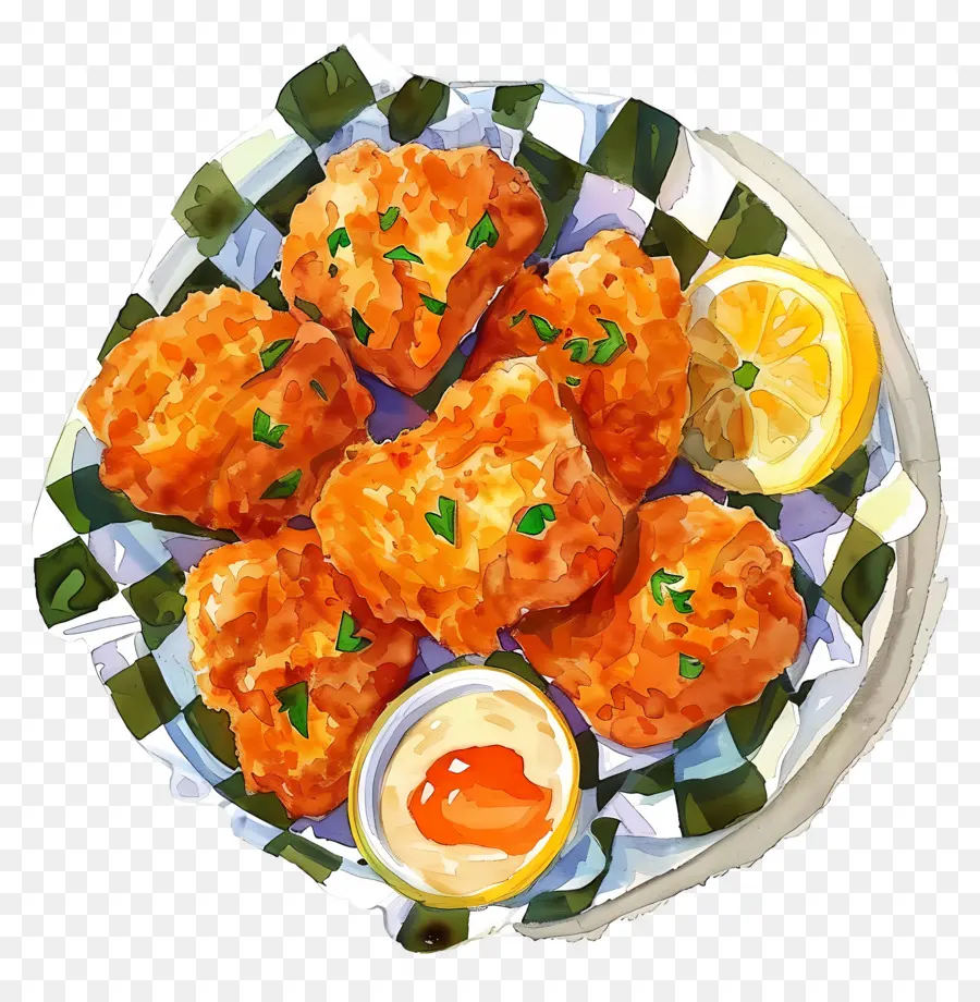 Nuggets De Poulet Frits，Nuggets Frits PNG