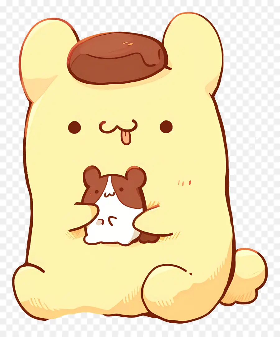 Pompompurine，Animal Mignon Avec Glace PNG