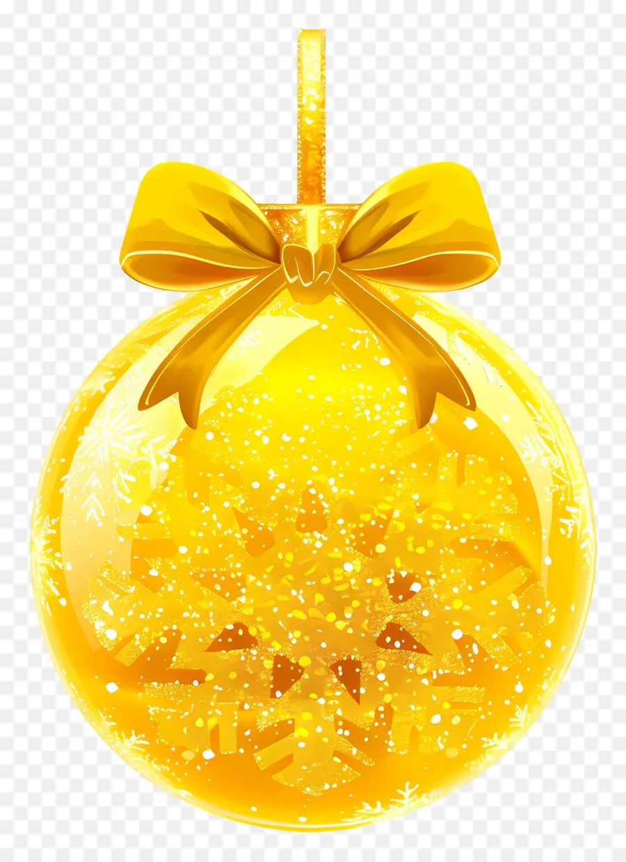 Boule D'or De Noël，Ornement Boule D'or PNG