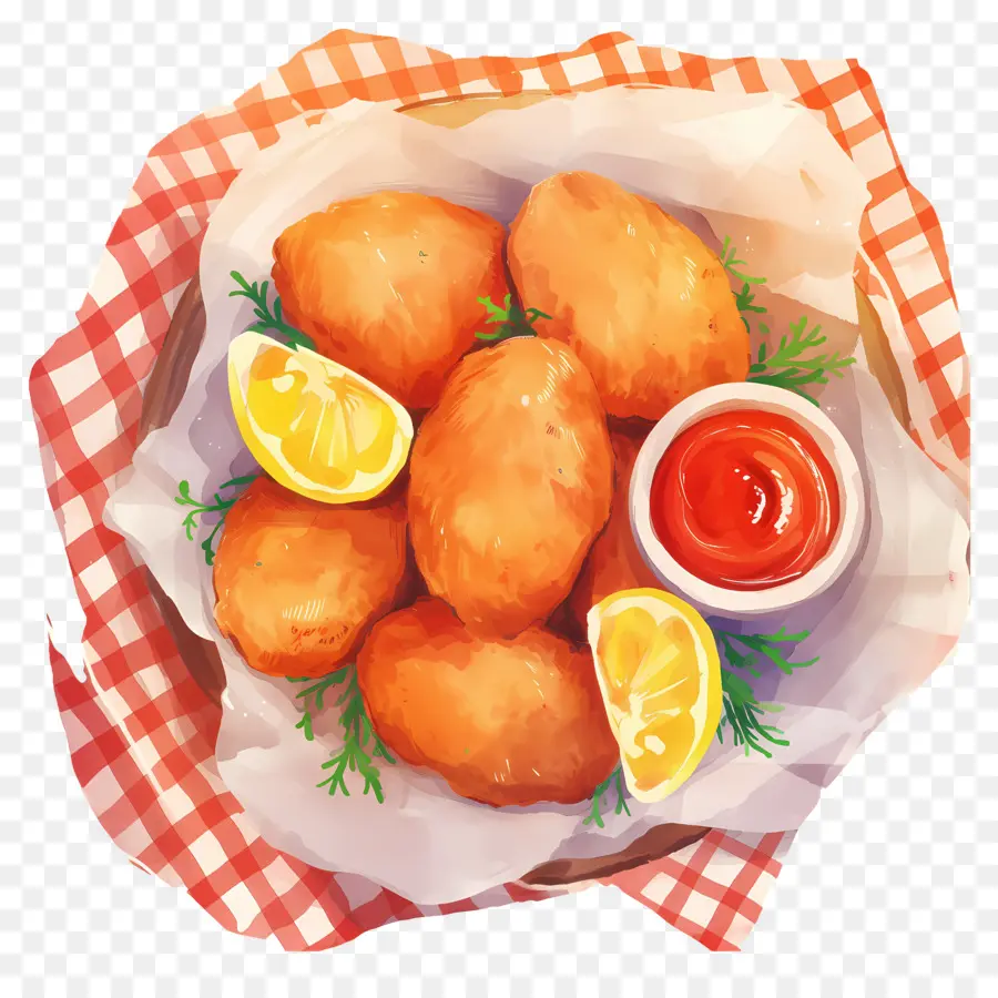 Nuggets De Poulet Frits，Nuggets Frits PNG