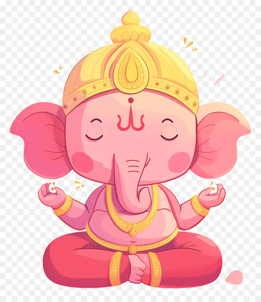 Seigneur Ganesha，Éléphant Rose PNG