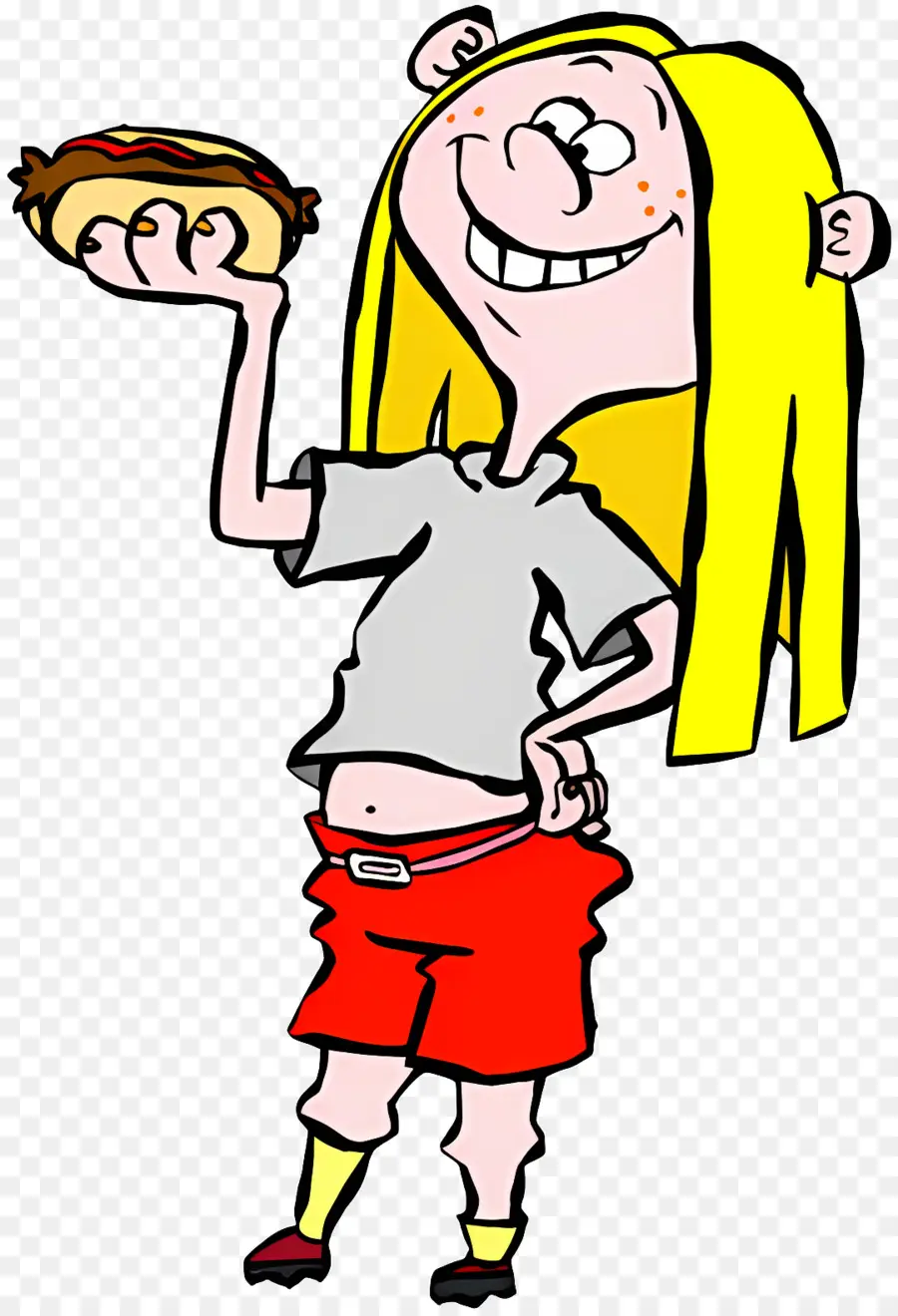 Ed Edd Et Eddy，Fille Avec Hot Dog PNG