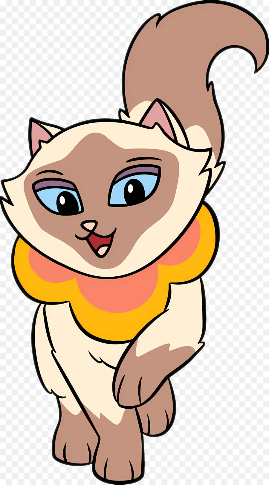 Personnage De Dessin Animé，Chat Mignon De Bande Dessinée PNG