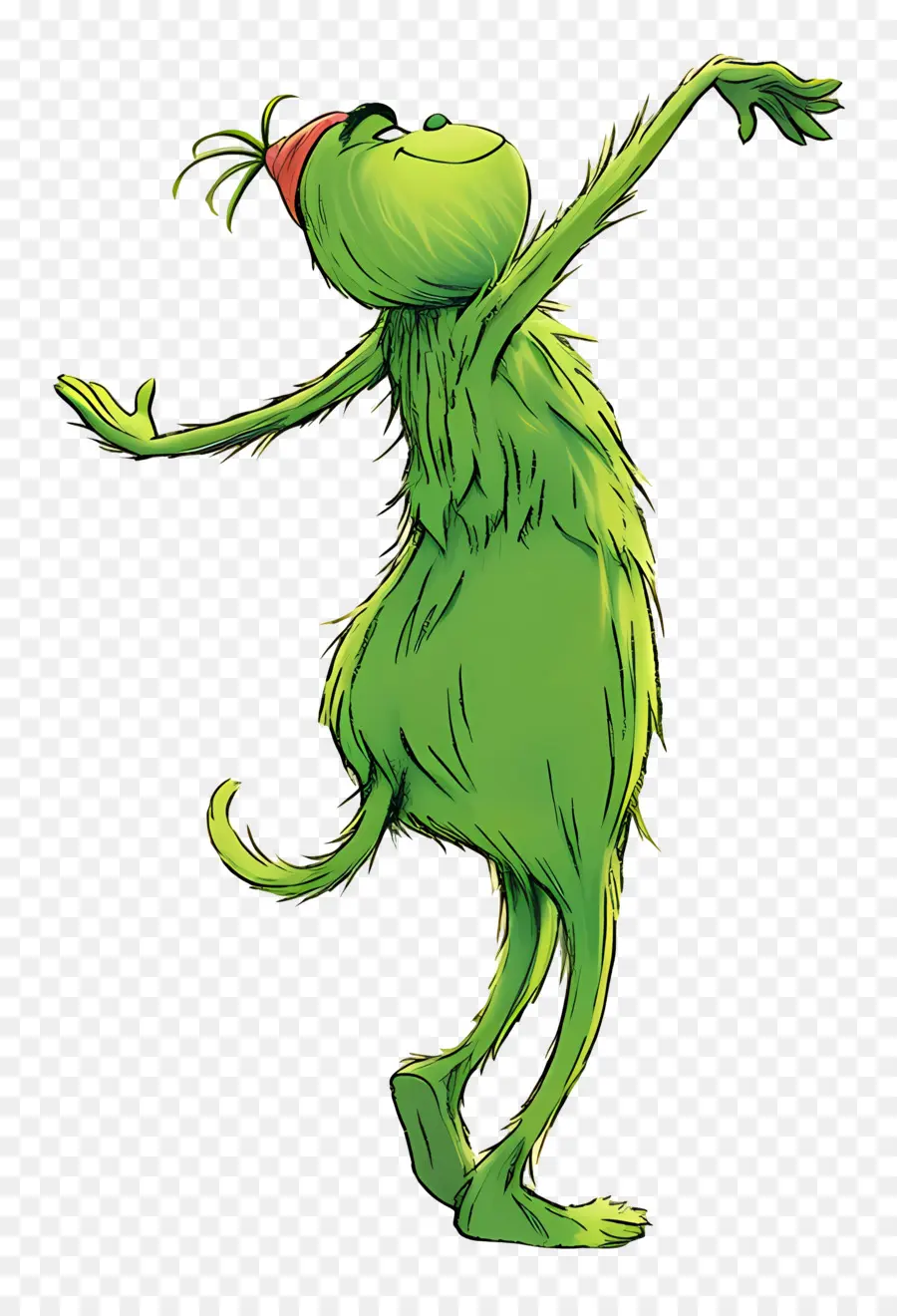 Grincheux De Dessin Animé，Caractère Vert PNG