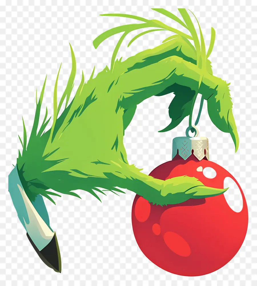 Grincheux，Main Verte PNG