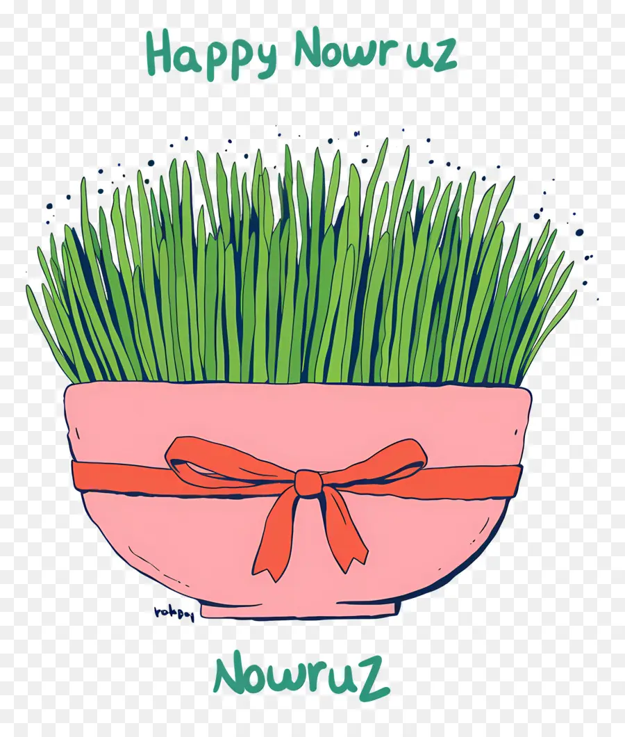 Joyeux Nowruz，Sabzeh Vert PNG