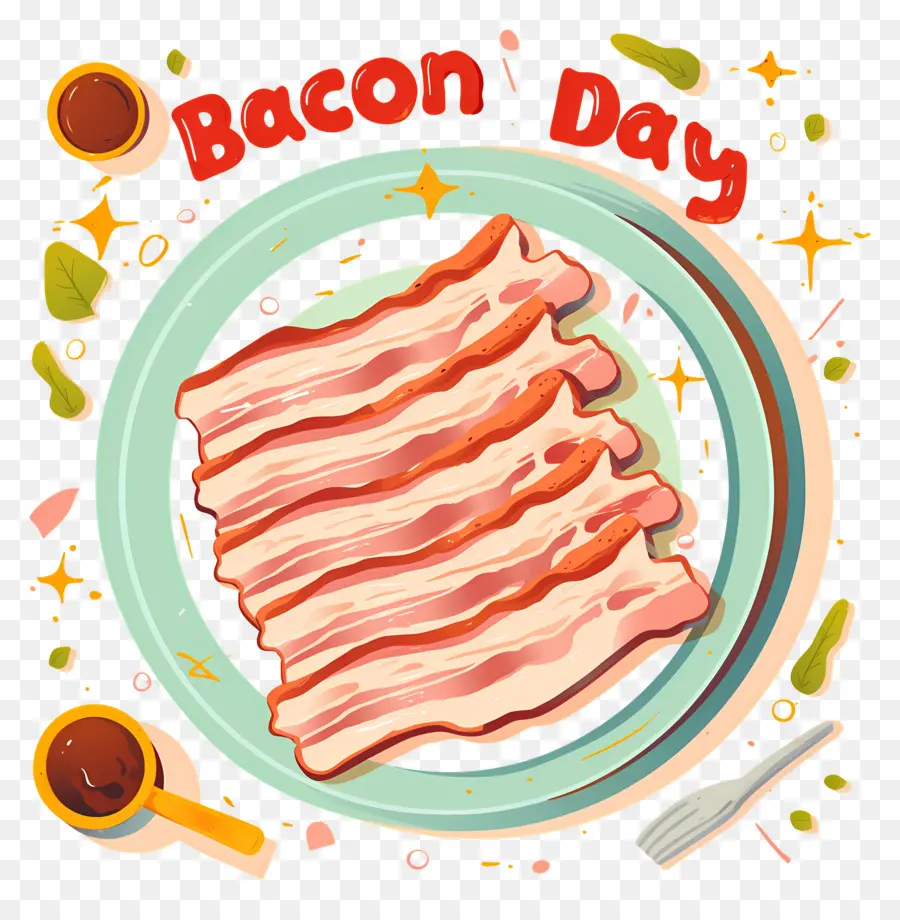 Journée Nationale Du Bacon，Assiette Du Jour Du Bacon PNG