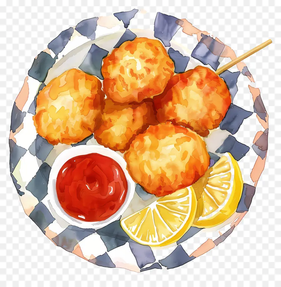 Nuggets De Poulet Frits，Nuggets Frits PNG