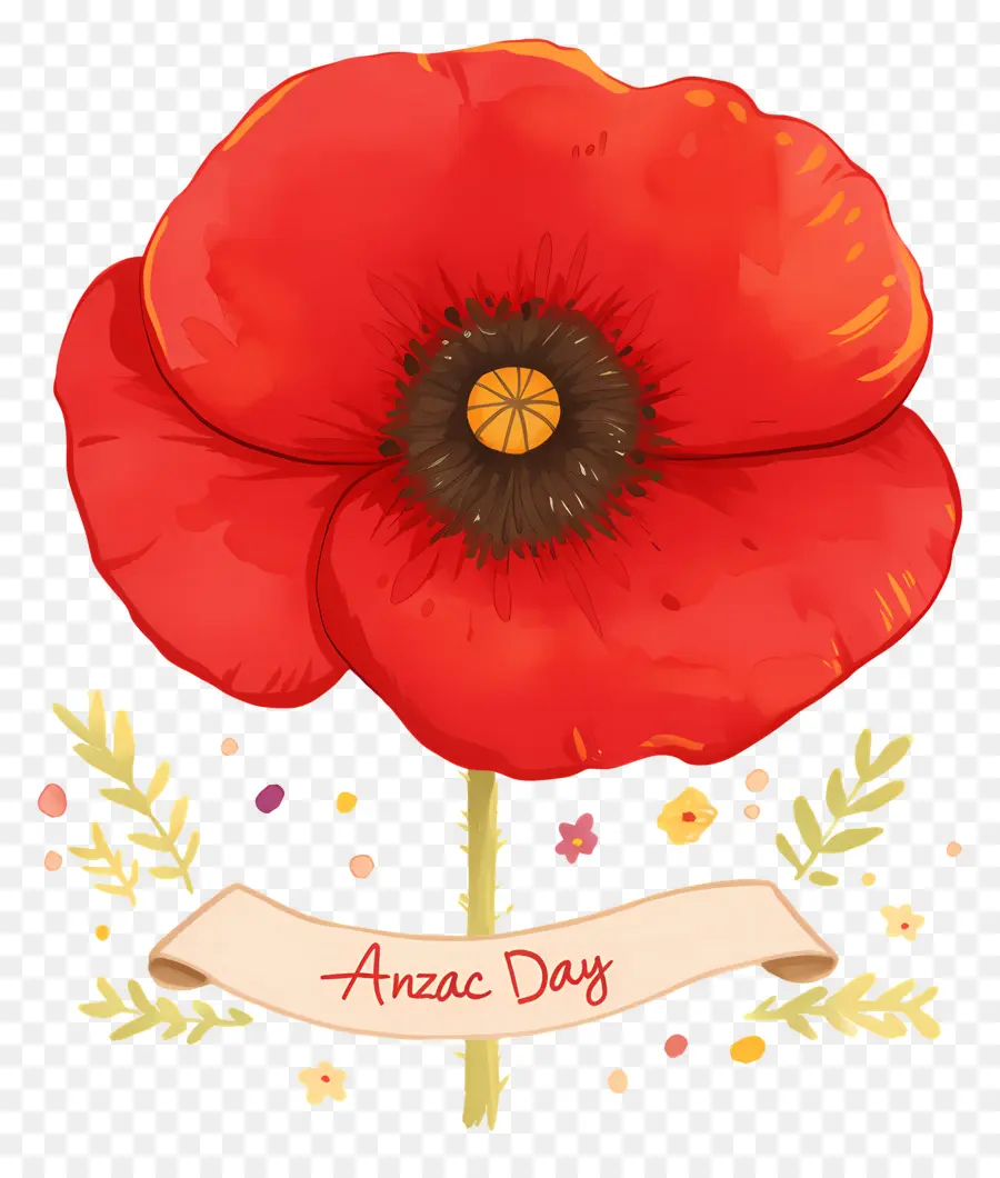 Journée Anzac，Coquelicot Anzac PNG