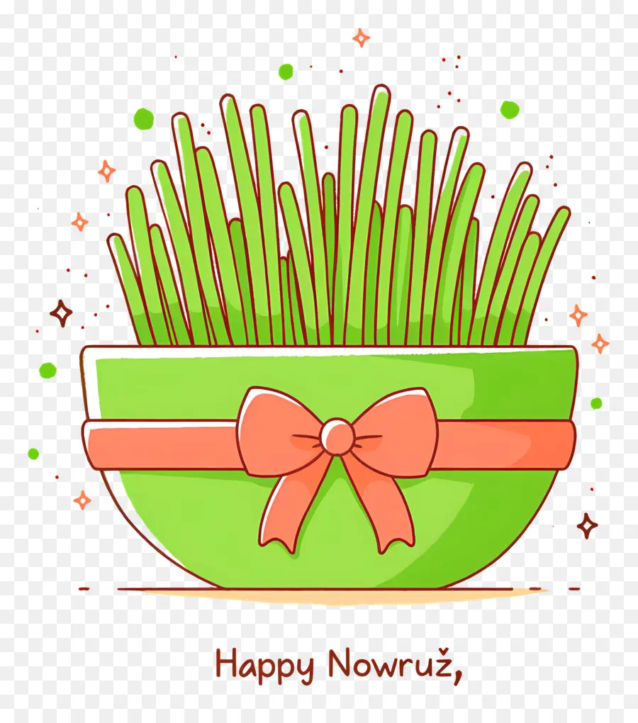 Joyeux Nowruz，Pousses Vertes PNG