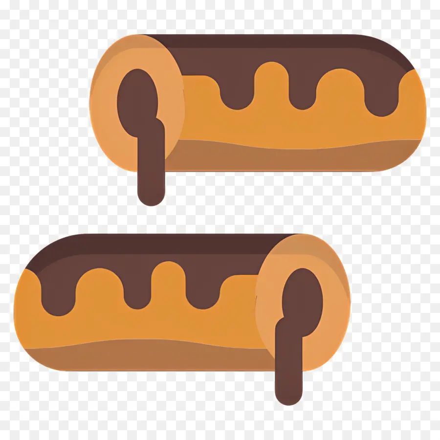 éclair，Rouleau De Chocolat PNG