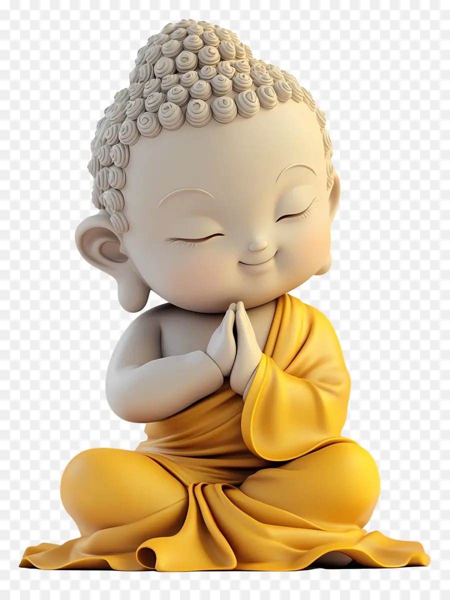 Bouddha Mignon，Bouddha En Prière PNG