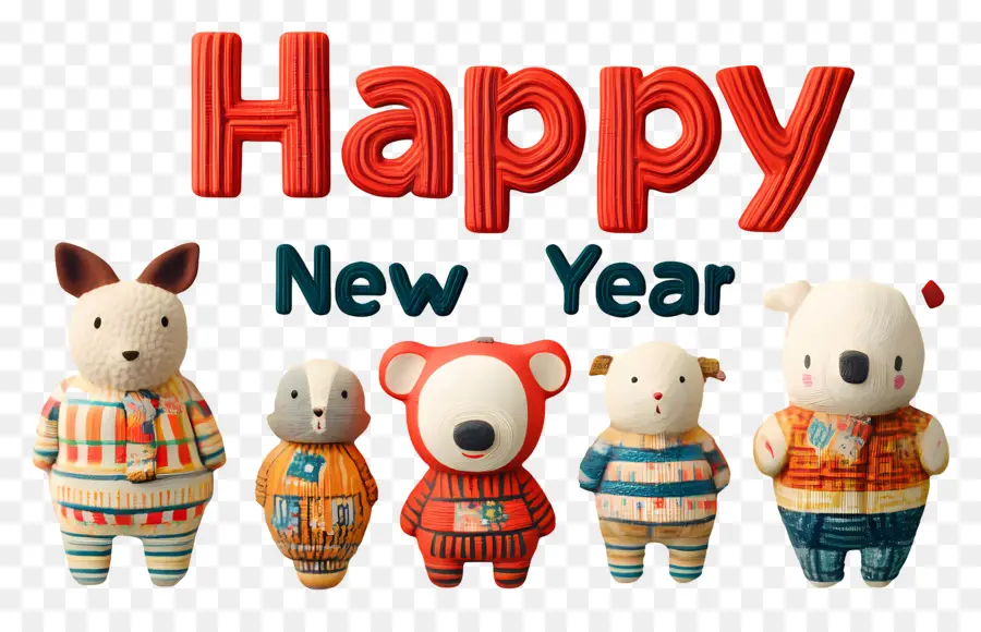 Bonne Année，Peluches Bonne Année PNG