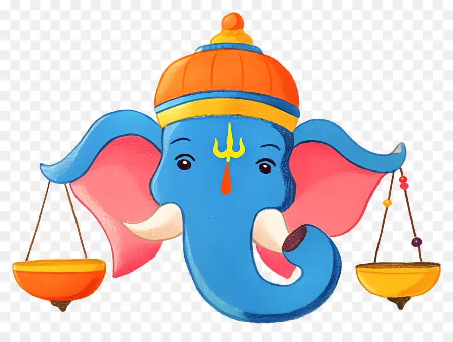 Ganesh Chaturthi，Éléphant Bleu PNG