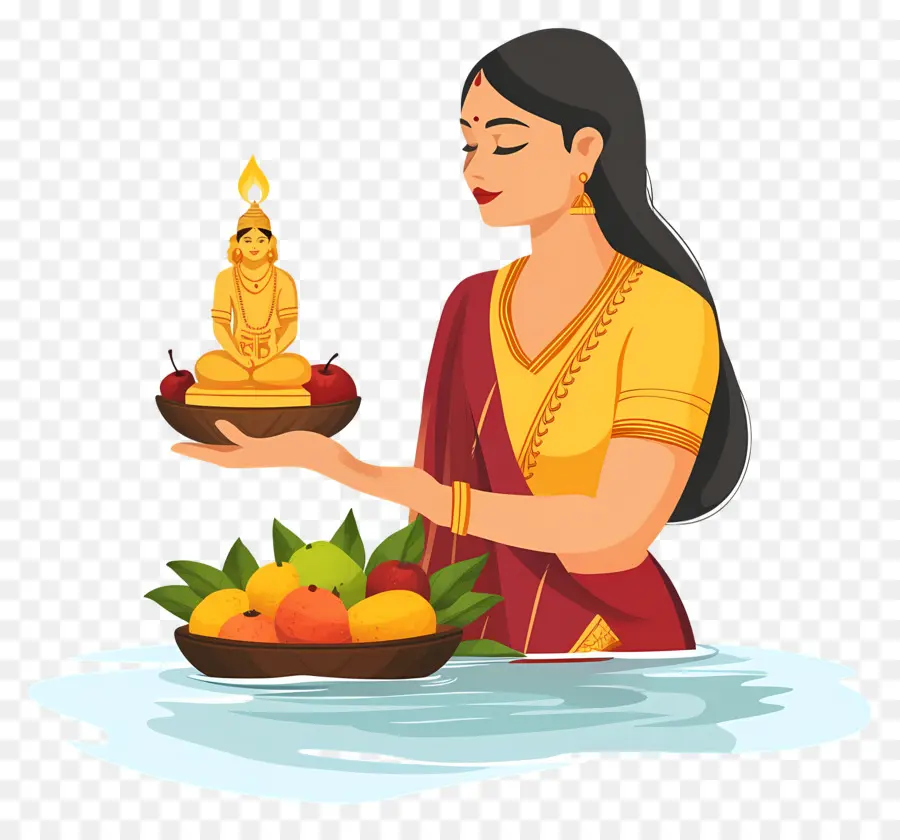 Chhath Puja，Femme Indienne PNG