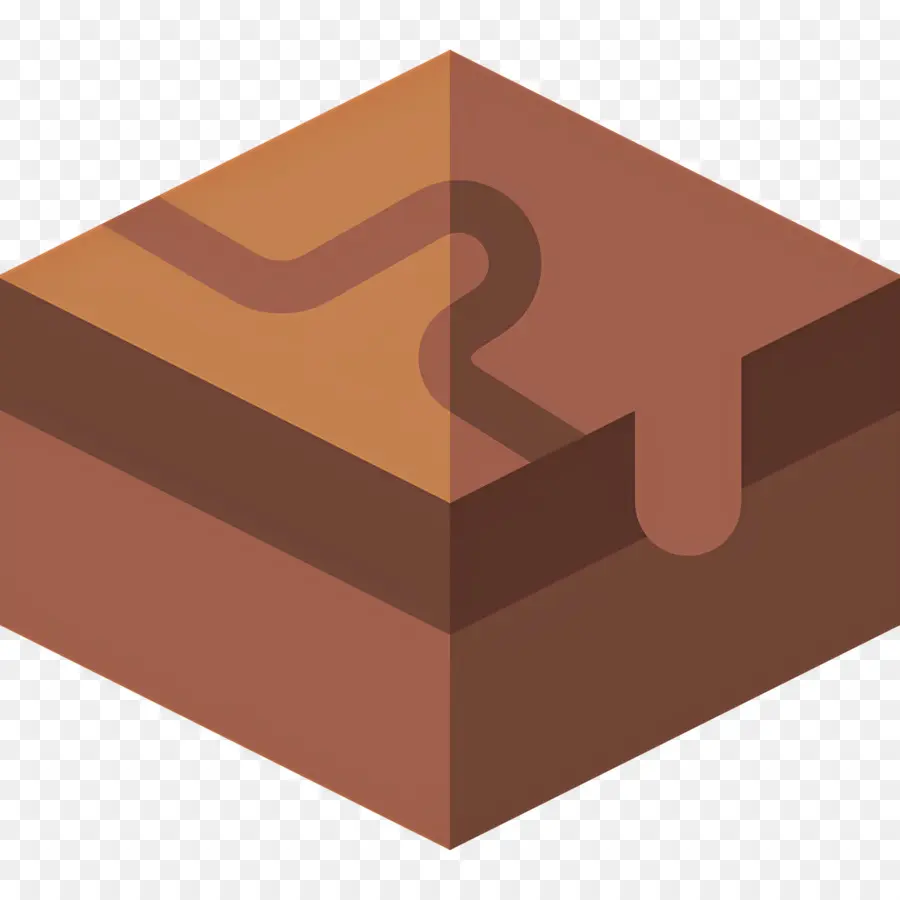 Lutin，Cube Marron PNG