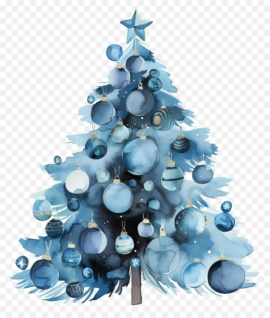 Arbre De Noël Aquarelle，Arbre De Noël PNG