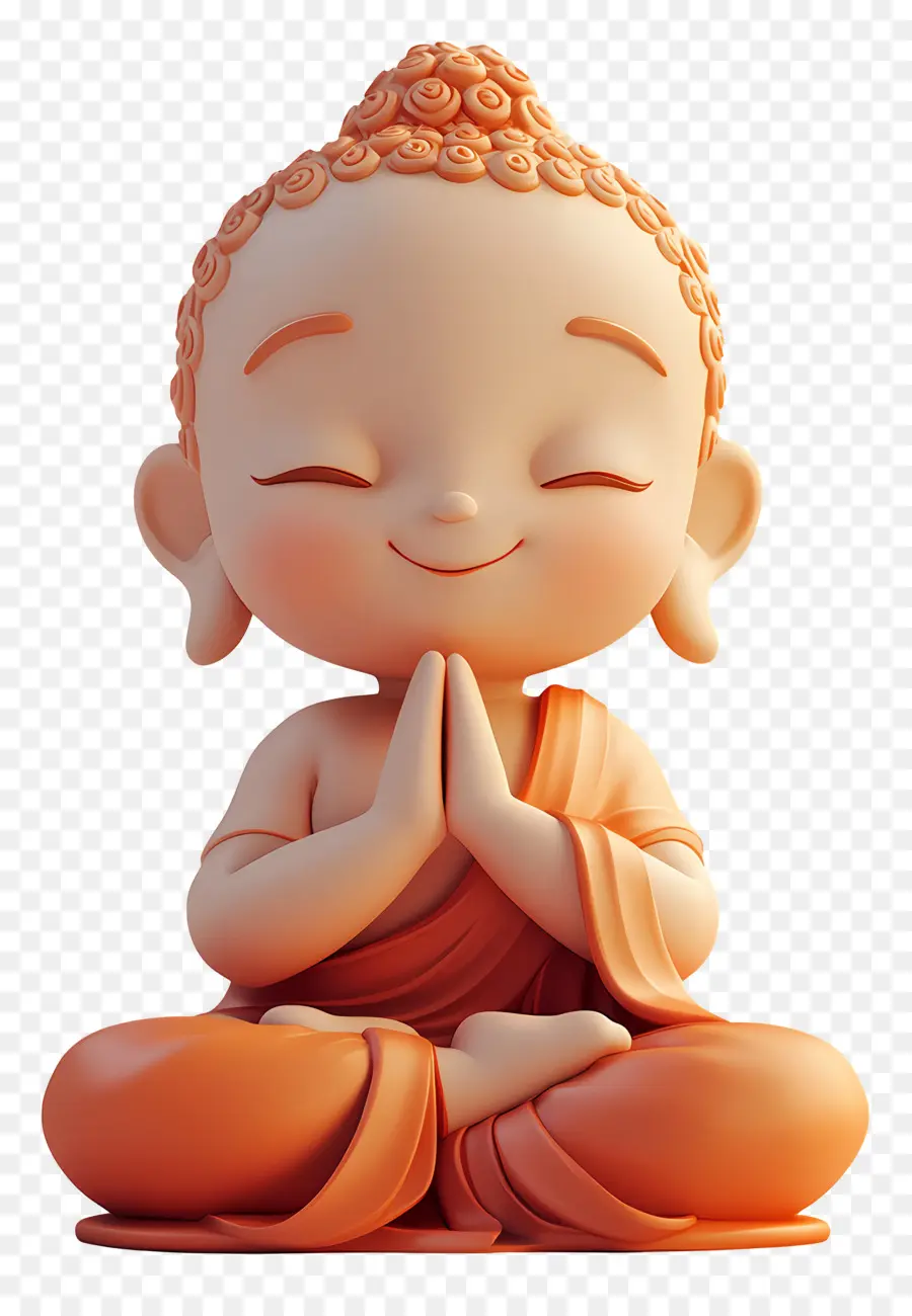 Bouddha Mignon，Bouddha En Prière PNG