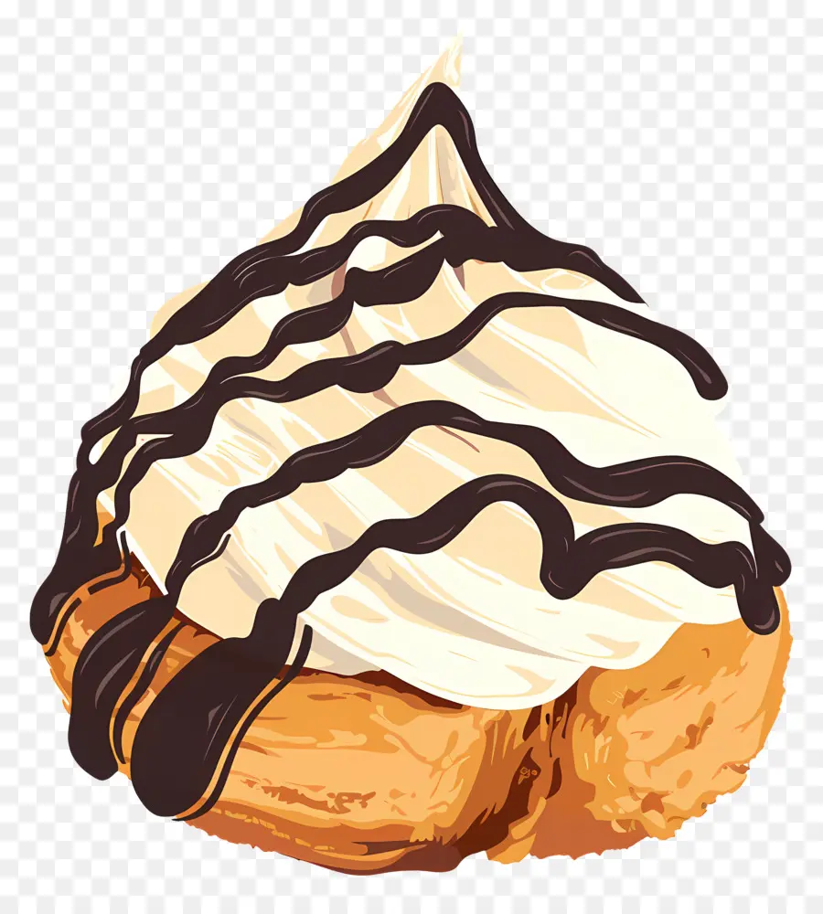 Profitérole，Pâtisserie à La Crème PNG