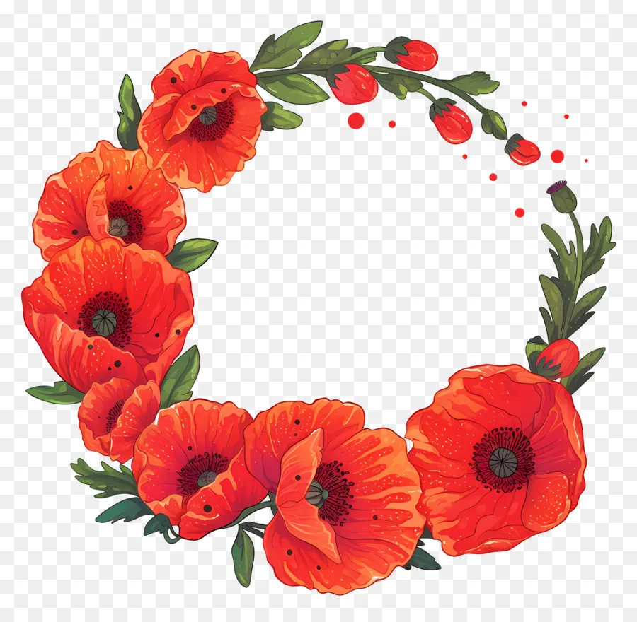 Journée Anzac，Fleurs Rouges PNG