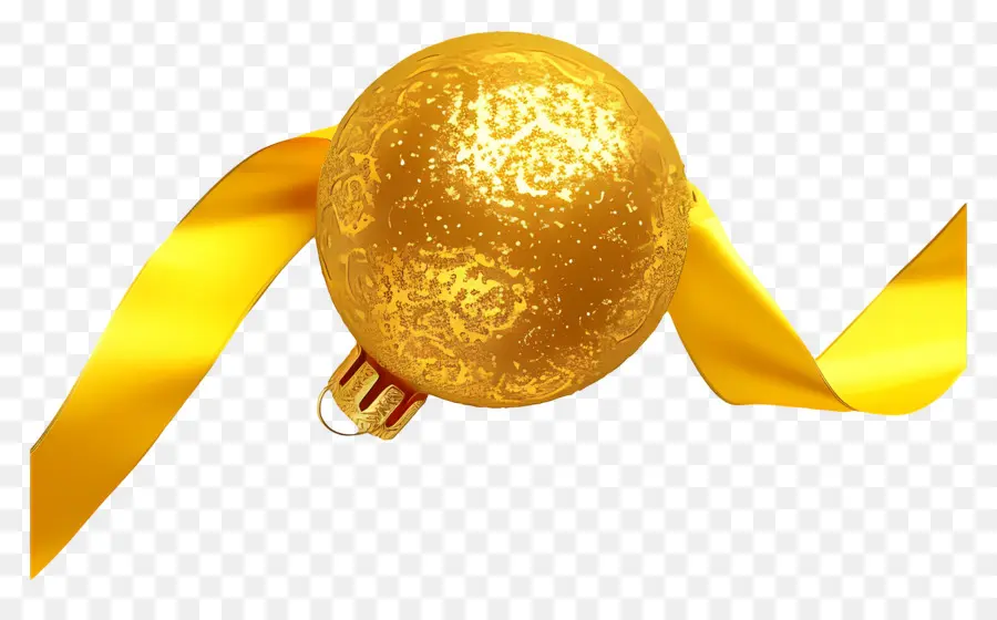 Boule D'or De Noël，Ornement Doré PNG