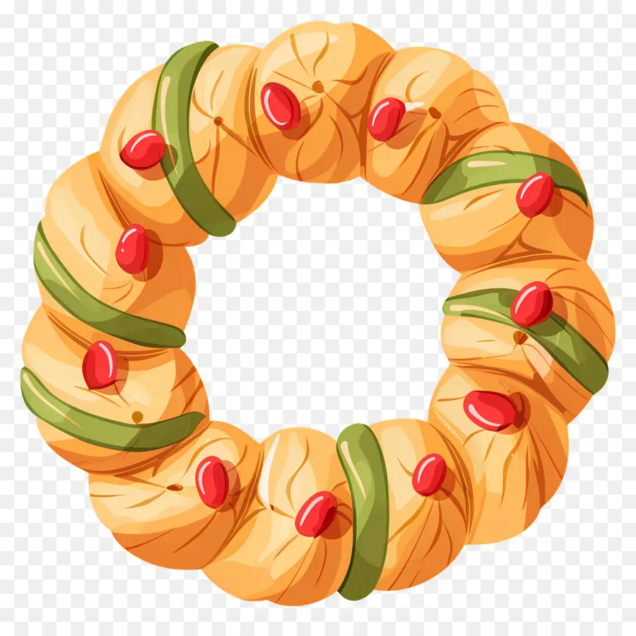 Pain De Noël Espagnol，Couronne De Pain PNG