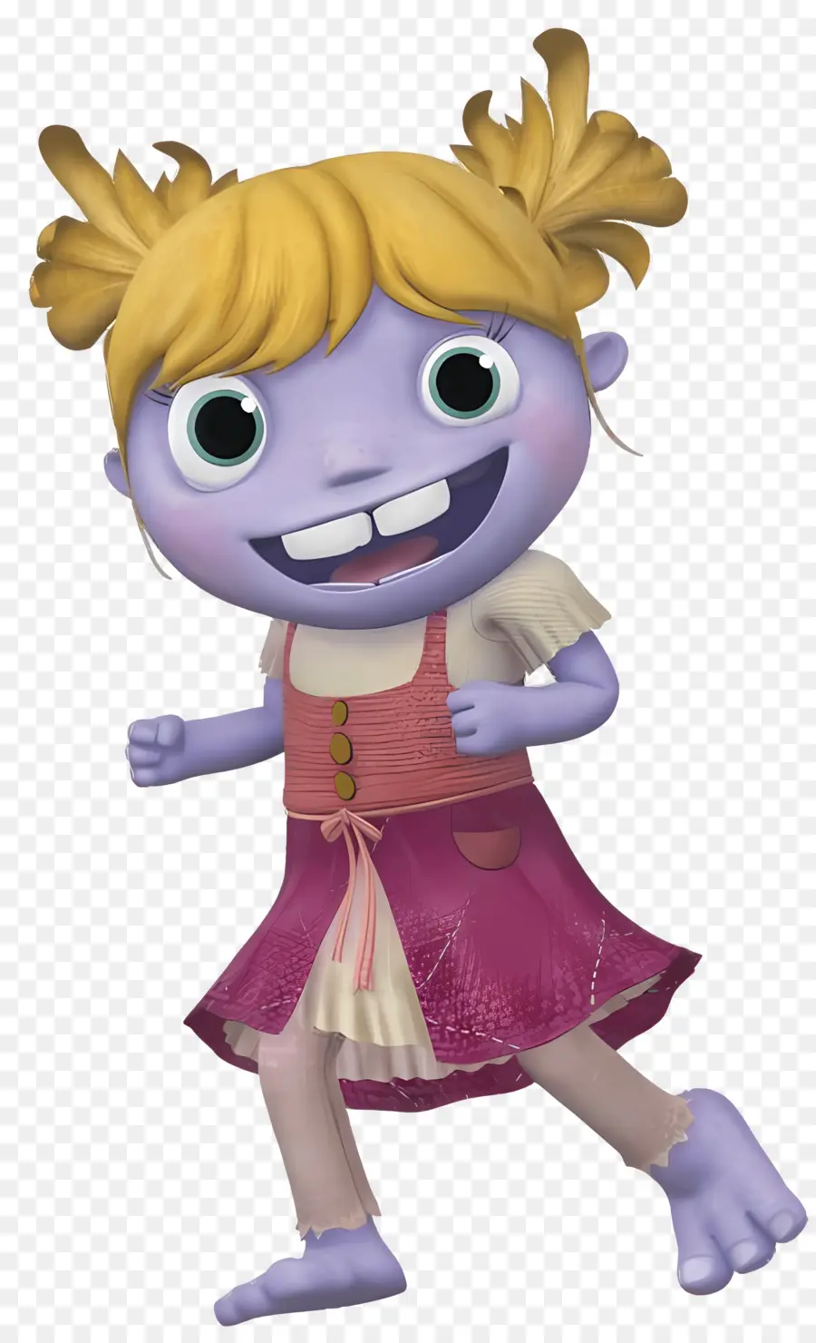 Wallykazam，Fille Violette PNG